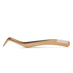 Pinzas de Precisión con Punta Fina Antiestáticas, Herramienta de Belleza para Extensión de Pestañas, Cuidado de Cejas, Aplicación Profesional de Maquillaje en Salón - Product Image 2
