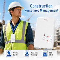 Pelacak GPS Multi-Frekuensi Mini Presisi Tinggi RTK GNSS Pelacak Lencana ID Karyawan 4G Cat1 Alarm SOS TTS Geofence IP65 -20~65