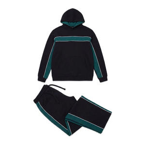 Men's Hooded Tracksuit <b>Set</b> Color Blocking Full Sleeve Drawstring <b>Joggers</b> Casual Athletic Wear Autumn Outfit - Product Image 4