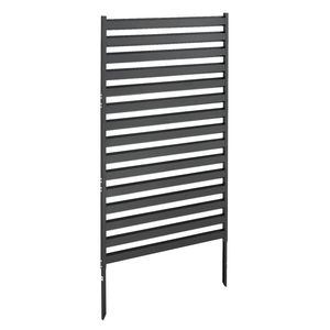 Pannello Divisorio Moderno Autoportante per Giardino 96,5 cm L x 152,4 cm A con Telaio in Metallo Finitura UV e Picchetti di Fissaggio a Terra, Altezza 91 cm - Product Image 1