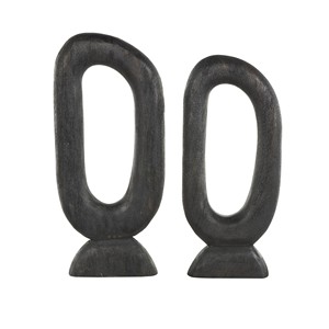 Escultura Abstracta de Pez en Madera de Mango - Venta al Por Mayor B2B - Product Image 1