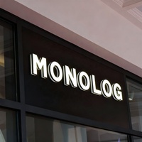 Lettres en relief 3D de luxe, éclairées à l'avant et à l'arrière, personnalisées en acier inoxydable doré, signalétique halo pour la publicité en vitrine de magasin