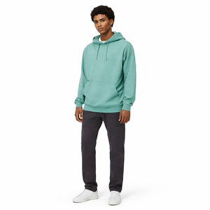 Sudadera con Capucha Unisex 100% Algodón Lisa |   Sudadera Ecológica Tejida con Fibra de Primavera |   Logotipo Personalizado |   OEM al por Mayor - Product Image 3