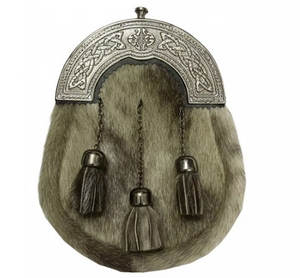 Coronas Doradas Personalizadas, Sporrans Escoceses Ecológicos de Cuero, Accesorios para Kilt Highland para Actividades al Aire Libre - Product Image 1