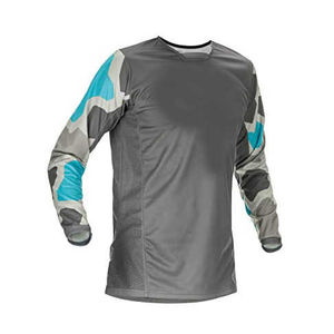 Jersey de Carreras Personalizado para Motocross y Dirt Bike, 100% Poliéster, Manga Larga, Resistente al Viento, Transpirable, con Sublimación Impresa para Equipos - Product Image 3