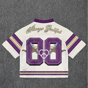 Women's V-Neck <b>Mesh</b> Jersey Brandame American Football Jersey Custom printed sportswear Breathable all seasons wear - Product Image 5