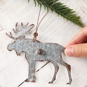 Adorno navideño colgante de metal vintage, artículo decorativo para árbol de Navidad y decoración del hogar. - Product Image 3