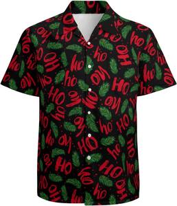 Camisa de Fiesta para Hombre, Manga Corta, Estampado Floral Tropical Hawaiano, Casual de Playa, con Botones, Colorida, para Verano - Product Image 1