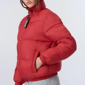 Chaqueta Acolchada de Moda para Hombre, Color Rojo, Estilo Urbano, Diseño Casual de Invierno, Impermeable, Transpirable, Relleno de Algodón - Product Image 2