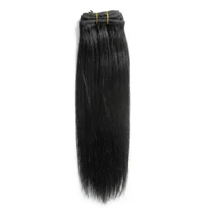 Cheveux humains 100% Remy, tissage lisse avec mèches noires, texture ondulée naturelle, personnalisable - Product Image 2