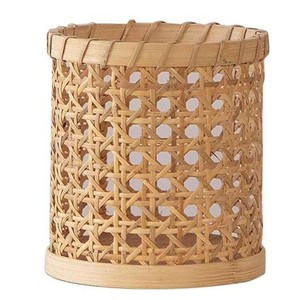 Portavelas de Bambú Hecho a Mano con Ranura para CD - Decoración de Madera Natural al por Mayor - Product Image 3