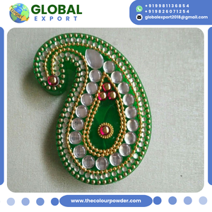 Rangoli Diya Acrílico Tradicional Indio, Reutilizable, Acabado Brillante, Embalaje en Cartón para Exportación, Decoración de Entrada, Diwali - Product Image 4