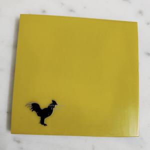 Posavasos de resina epoxi de oliva con ancla de latón, posavasos redondos con efecto de mármol de lujo y posavasos antideslizantes para el hogar, Bar, oficina y regalos - Product Image 2