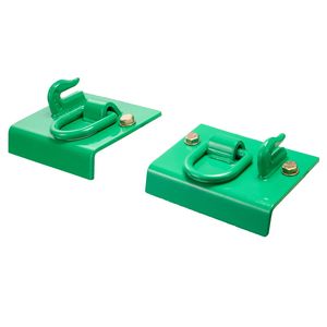 Ganci di traino in acciaio forgiato Grado 70 da 5/16 pollici con anello di fissaggio e piastra posteriore, confezione da 2, ganci a bullone - Product Image 1