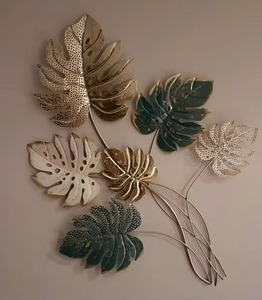 Best Selling Modern Abstract <b>Leaf</b> Wall <b>Art</b> Indian Crafted Decorative Metal Wall <b>Art</b> Retractable at Discounted Price - Product Image 1