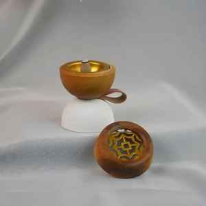 Porte-encens en bois Mubkhar au design unique, personnalisé pour le Moyen-Orient, usage religieux, écologique, brûleur de Bakhoor, prix bas, qualité d'exportation - Product Image 4