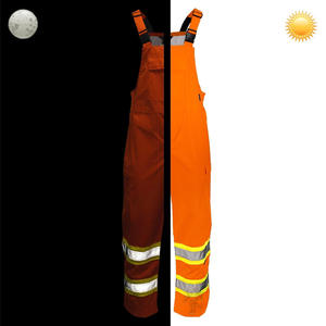Wholesale Hi Vis Silk <b>Waterproof</b> Bib Overall Custom Men's Construction <b>Work</b> Coverall Breathable 100% Cotton Brace - Product Image 3