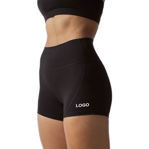 Nouveau Short de Plage Taille Haute 2026 pour Femme – Respirant, en Tricot Spandex et Polyester, Coupe Classique, Idéal pour le Fitness et le Yoga, avec Logo - Product Image 1