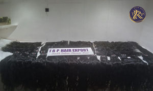 Lista de precios al por mayor de cabello humano indio 100% Natural de alta calidad, proveedores de paquetes de cabello virgen de templo indio crudo en la India - Product Image 3