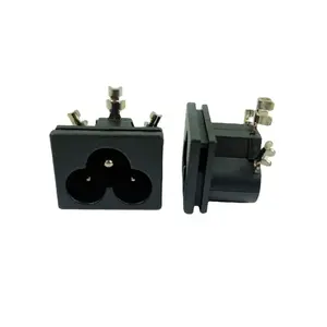 AC SOCKET C6 BLACK