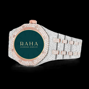 Reloj de Lujo de Cuarzo para Hombre, Acero Inoxidable, Esfera con Diamantes Moissanite, Cronógrafo, 10 Bar - Product Image 4