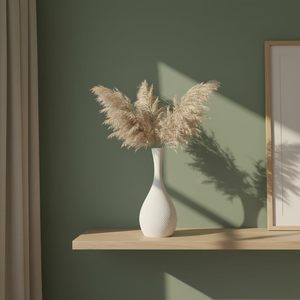 Premium Ribbed Flower Vase Eco Friendly Biodegradable <b>Planter</b> Minimalist Modern Home Decor Accent for Living Room Office - Product Image 6