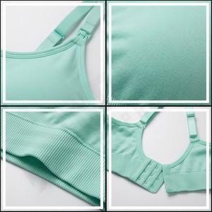 Sujetador de Lactancia Simple, Transpirable y de Secado Rápido con Botón Abierto y Logotipo Frontal para Mujeres Embarazadas Antes del Empeño - Product Image 4