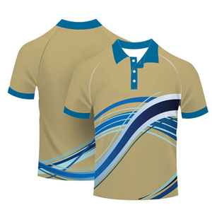 Polo respirant et absorbant la transpiration avec broderie personnalisée, design multicolore, t-shirt de sport vierge pour homme - Product Image 4