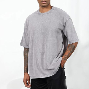 Camiseta de Verano para Hombre, Nueva Moda, Lavado Ácido, 100% Algodón, Antiarrugas, Transpirable, Corte Regular, Informal - Product Image 3