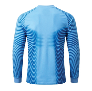 เสื้อฟุตบอลผู้ใหญ่สำหรับผู้รักษาประตู ผ้าโพลีเอสเตอร์ 100% ระบายอากาศได้ดี น้ำหนักเบา พร้อมแผ่นรองป้องกัน  รับสกรีนชื่อทีมตามสั่ง - Product Image 2