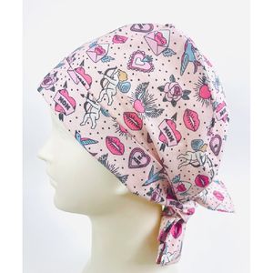 Gorro de Enfermería Profesional Ligero, Gorro Quirúrgico Ajustable con Lazos Traseros para Médicos, Enfermeras, Hospitales y Clínicas - Product Image 4