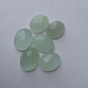 Piedra Preciosa de Aguamarina Natural, Corte Ovalado a Cuadros, Calibrada, Piedra Suelta Azul - Product Image 4