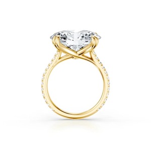 Anillo de Compromiso de Oro Amarillo de 9 Quilates con Diamante Ovalado de 2 Quilates Cultivado en Laboratorio, Estilo Solitario, Joyería Fina Personalizada - Product Image 5
