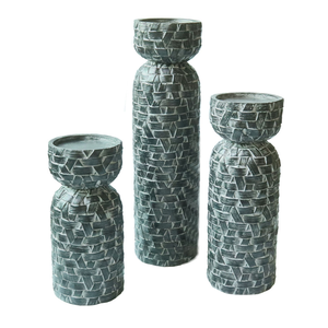 เชิงเทียนไม้ตกแต่งบ้าน ดีไซน์คลาสสิก ขัดเงา เป็นมิตรกับสิ่งแวดล้อม  ตกแต่งโต๊ะอาหาร งานฝีมือหลากหลาย - Product Image 6