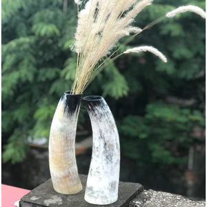 Handmade Antique Buffalo Horn Flower <b>Vase</b> <b>Set</b> Artistic Rustic Decor Unique and Elegant Product Category - Product Image 4