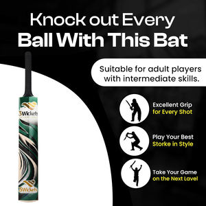 Bate de Cricket Resistente para Niños – Madera Ligera, Mango Fuerte, Ideal para Entrenamiento Juvenil, Partidos Escolares y Juego al Aire Libre - Product Image 4