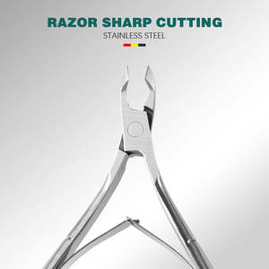 Coupe-ongles professionnel incurvé sur mesure, pince à cuticules en acier inoxydable, outil de beauté à large ouverture pour ongles épais et cuticules mortes - Product Image 2