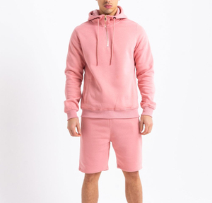 Ensemble sweat à capuche et short sur mesure pour homme, en coton, décontracté, deux pièces, survêtement, vente en gros, approvisionnement en vrac - Product Image 1