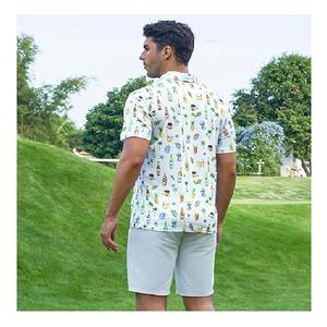 Camiseta polo de algodón grueso de gran tamaño con estampado a color, diseño personalizado a la moda, talla grande, estilo casual y elegante para hombre. - Product Image 2