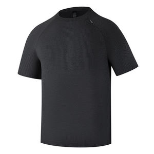 T-shirt Sportif Homme Noir Tricoté à Manches Raglan Coupe Droite Col Rond – Collection 2026 à Prix Grossiste par Shahas International - Product Image 1