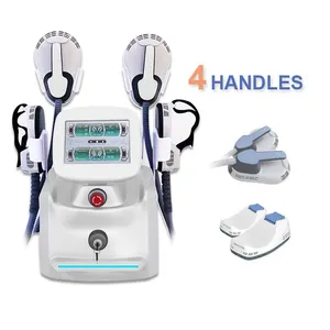 Ems machine 4 handle massager ems body massage sculiping machine rf ems slimming system