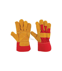 Guantes de Seguridad de Cuero Vacuno de Alta Calidad con Recubrimiento de Látex Espumado, Guantes de Trabajo de Uso General con Recubrimiento de Látex - Product Image 4