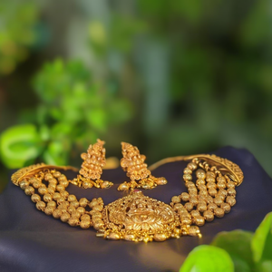 Nagas High Neck Choker Fashion Jewelry Set - Product Image 3