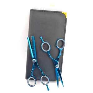 Ciseaux de barbier professionnels en acier inoxydable, ciseaux à cheveux pour salon, outil de précision tranchant, kit SHAHZIK INTERNATIONAL Long - Product Image 2
