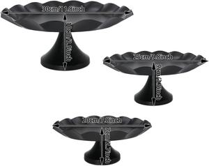 Soporte de Pedestal para pastel, estructura Floral de Color blanco, tamaño personalizado, alta calidad, metalizado - Product Image 5