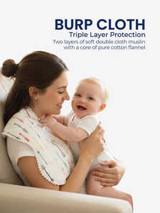 Set de Regalo Polka Tots Little Treasure de 6 Piezas, Artículos Esenciales para Recién Nacidos de Muselina Doble con Estampados de Flamencos Rosas para Bebés Niñas - Product Image 4