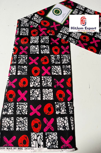 Tissu africain imprimé en wax Ankara en coton pour la confection de vêtements féminins et les créations artisanales DIY au Ghana - Product Image 5