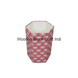 Fleur artisanale DIY imprimée sur tissu de coton avec support en carton pour petits espaces et appartements - Product Image 5