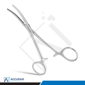 Pinza Hemostática Curva Accuram Rochester Pean de 14 cm, Pinza Quirúrgica para Arterias, Instrumento de Acero Inoxidable con Bloqueo para Apósitos Dentales - Product Image 1