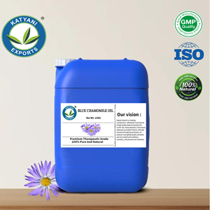 Aceite Esencial de Manzanilla Azul al por Mayor, Destilado al Vapor, Aceite de Flor de Matricaria Chamomilla - Katyani Exports, Proveedor de Alta Calidad - Product Image 4